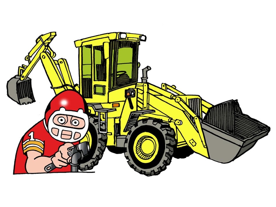 The Plumbing Pro with backhoe