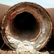 scale in main sewer line