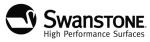 Swans High Performance logo in black and white.